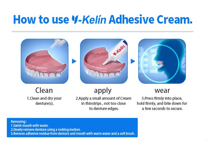 How to Use Denture adhesive Cream